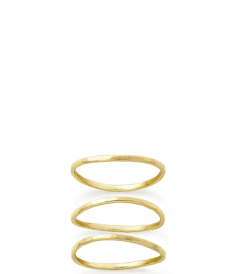 James Avery 14k Gold Delicate Forged Rings