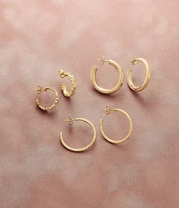 James Avery 14K Gold Fiesta Hoop Earrings