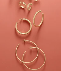 James Avery 14K Gold Fiesta Hoop Earrings