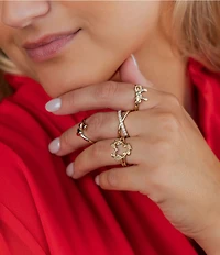 James Avery 14K Gold Flowering Vines Heart Ring