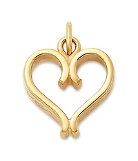James Avery 14k Gold Forever and Always Heart Charm