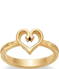 James Avery 14K Gold Forever and Always Heart Ring