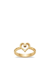 James Avery 14K Gold Forever and Always Heart Ring