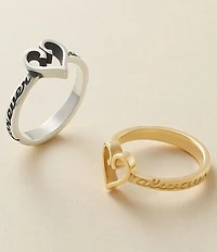 James Avery 14K Gold Forever and Always Heart Ring