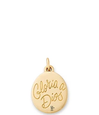 James Avery 14K Gold Gloria a Dios Cross and Heart Charm