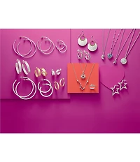 James Avery 14K Gold Hammered Simplicity Hoop Earrings