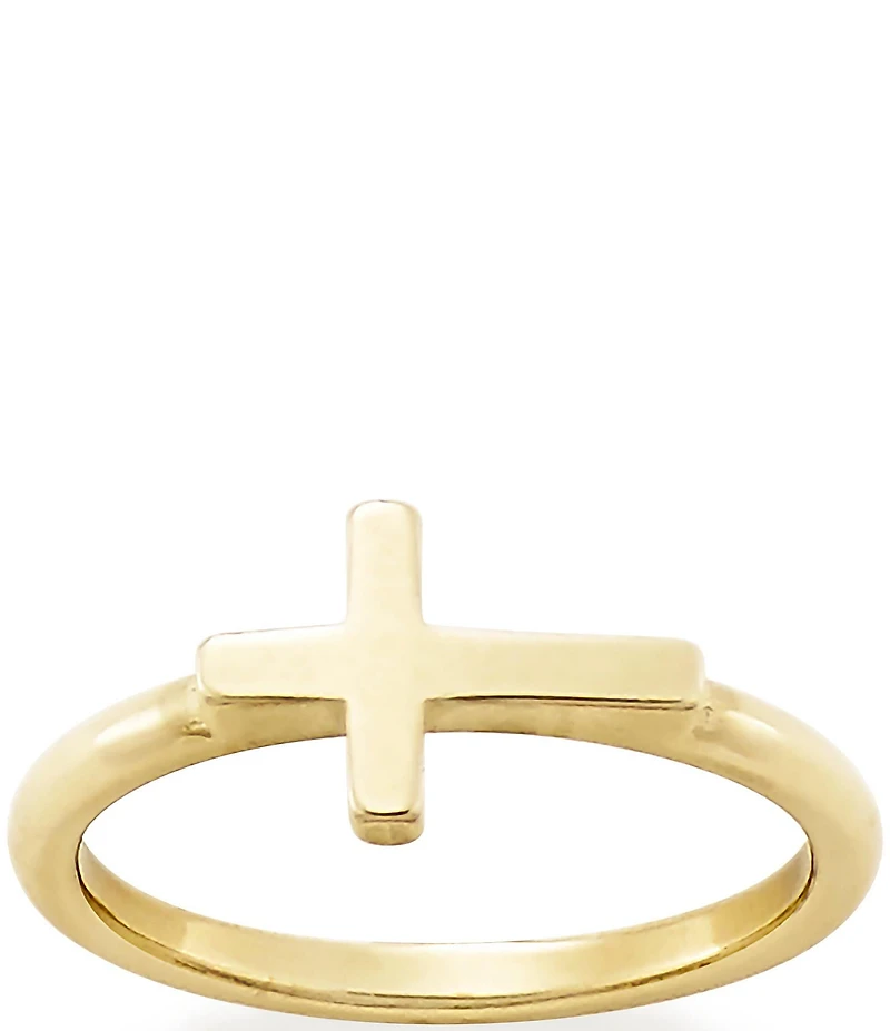 James Avery 14K Gold Horizon Cross Ring