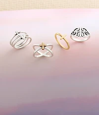 James Avery 14K Gold Horizon Cross Ring