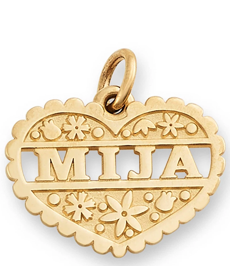 James Avery 14K Gold Mija Heart Charm