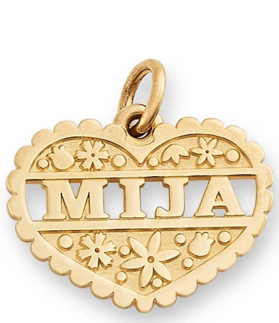 James Avery 14K Gold Mija Heart Charm