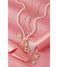 James Avery 14k Gold Pave Diamond Deep in the Heart of Texas Charm
