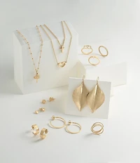 James Avery 14K Gold Rose Ear Posts
