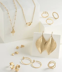 James Avery 14K Gold Rose Ear Posts