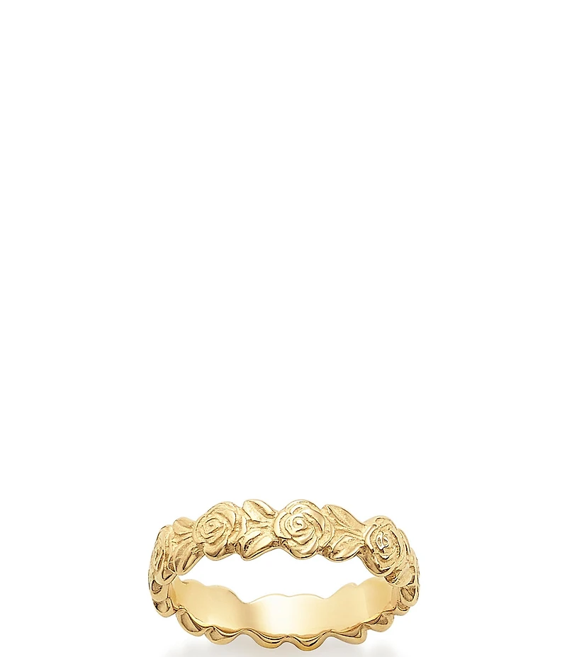 James Avery 14K Gold Rose Ring