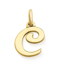 James Avery 14K Gold Script Initial Charm
