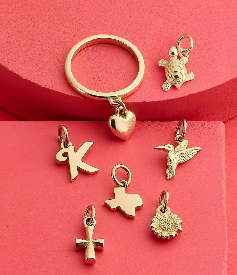 James Avery 14K Gold Script Initial Charm