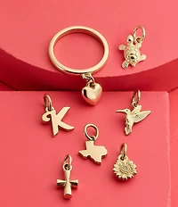 James Avery 14K Gold Script Initial Charm