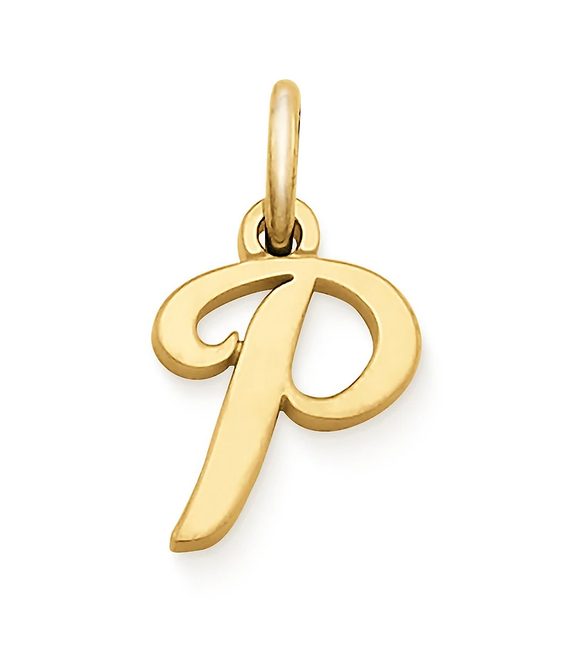 James Avery 14K Gold Script Initial Charm