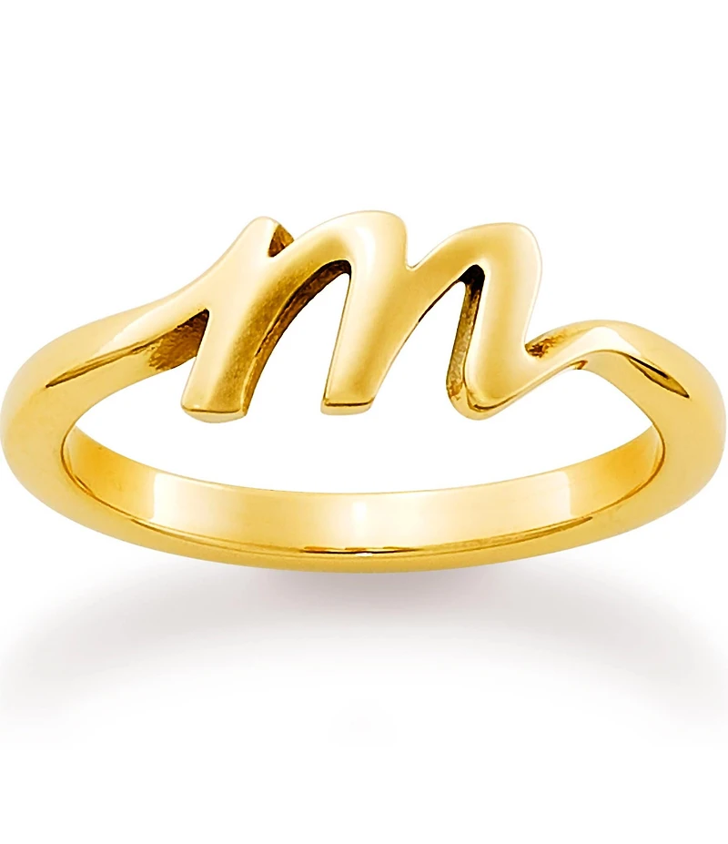 James Avery 14k Gold Script Initial Ring