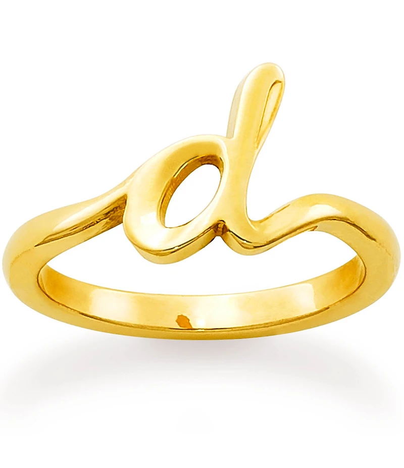 James Avery 14k Gold Script Initial Ring