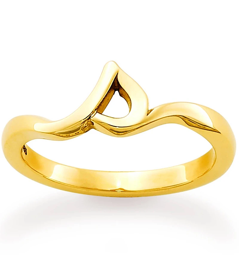 James Avery 14k Gold Script Initial Ring