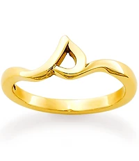 James Avery 14k Gold Script Initial Ring