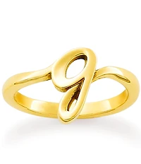 James Avery 14k Gold Script Initial Ring
