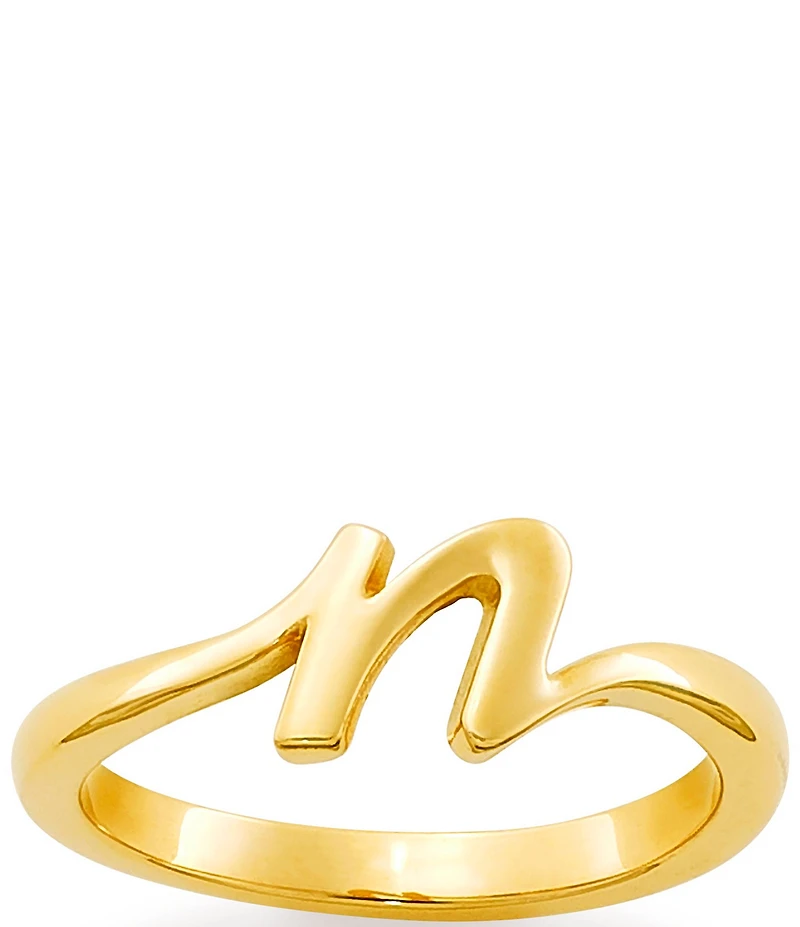 James Avery 14k Gold Script Initial Ring