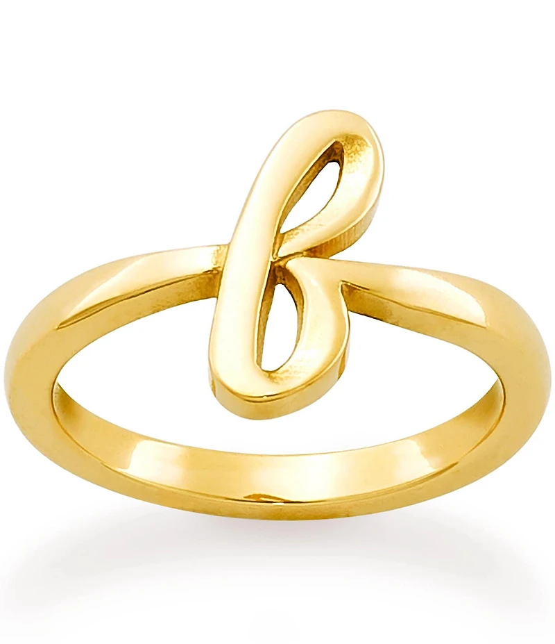 James Avery 14k Gold Script Initial Ring