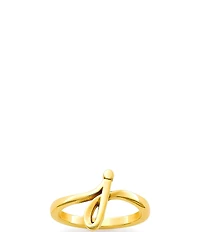 James Avery 14k Gold Script Initial Ring