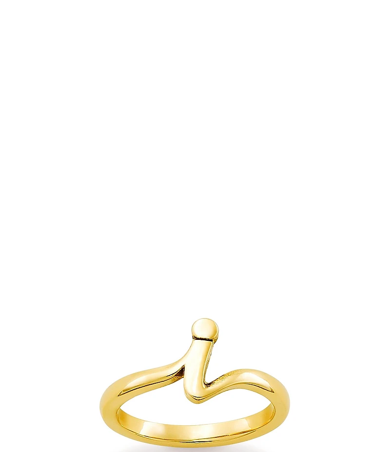James Avery 14k Gold Script Initial Ring