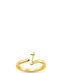 James Avery 14k Gold Script Initial Ring