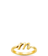 James Avery 14k Gold Script Initial Ring