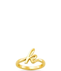 James Avery 14k Gold Script Initial Ring
