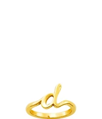James Avery 14k Gold Script Initial Ring
