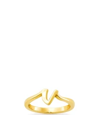 James Avery 14k Gold Script Initial Ring