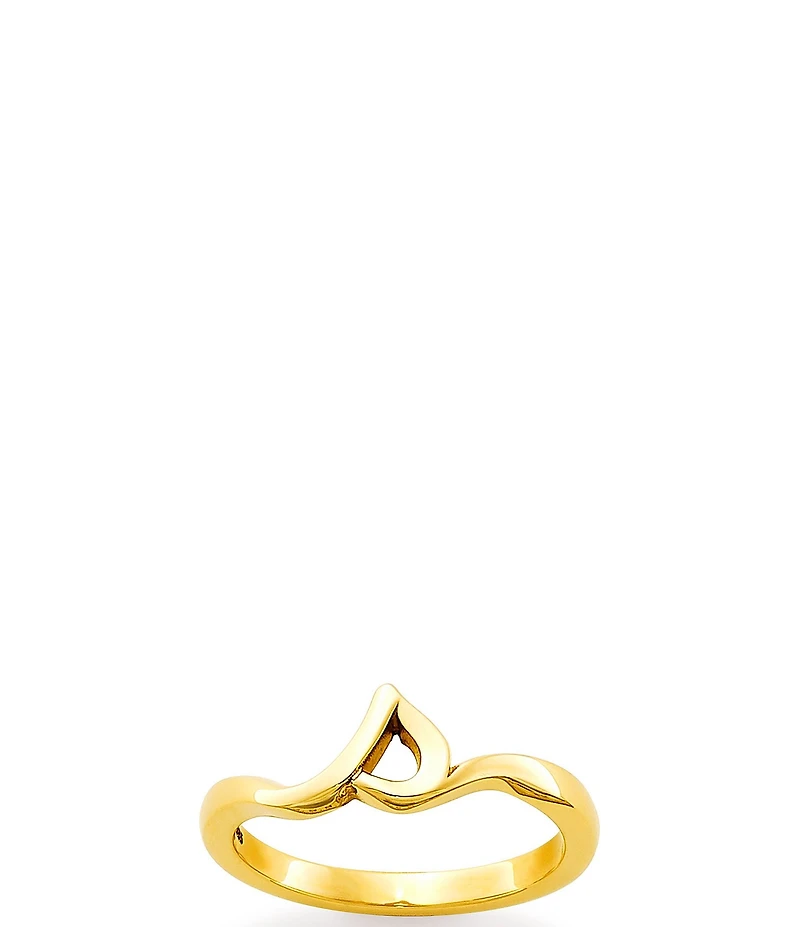 James Avery 14k Gold Script Initial Ring
