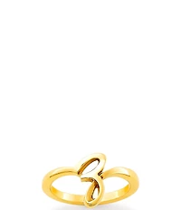 James Avery 14k Gold Script Initial Ring