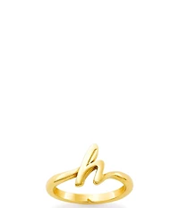 James Avery 14k Gold Script Initial Ring