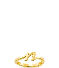 James Avery 14k Gold Script Initial Ring