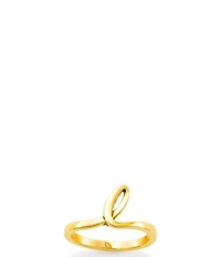 James Avery 14k Gold Script Initial Ring