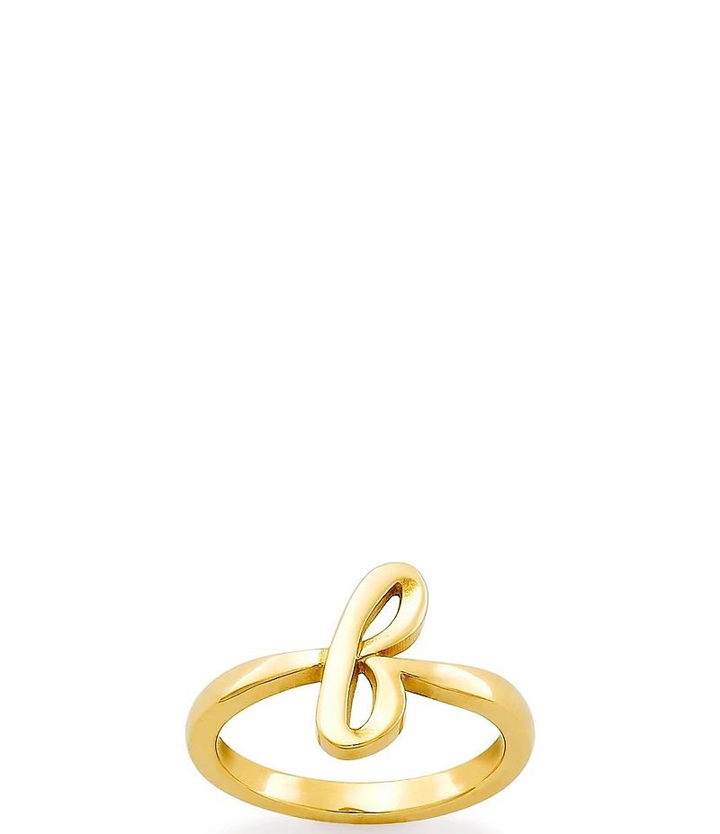 James Avery 14k Gold Script Initial Ring