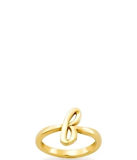 James Avery 14k Gold Script Initial Ring