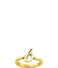 James Avery 14k Gold Script Initial Ring
