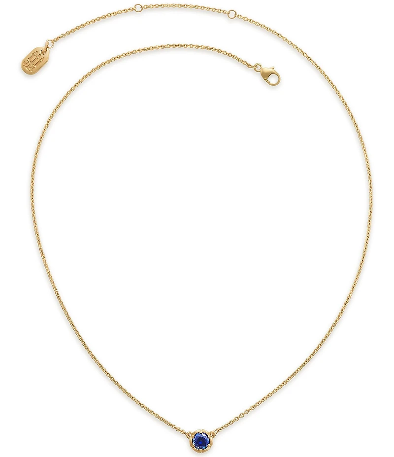 James Avery 14K Gold Cherished Birthstone Lab Created Pendant Necklace