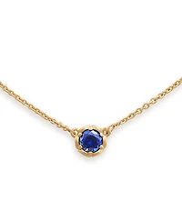 James Avery 14K Gold Cherished Birthstone Lab Created Pendant Necklace