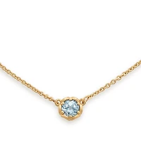 James Avery 14K Gold Cherished Birthstone Lab Created Pendant Necklace