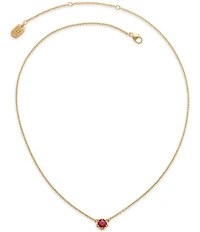 James Avery 14K Gold Cherished Birthstone Lab Created Pendant Necklace