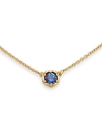 James Avery 14K Gold Cherished Birthstone Lab Created Pendant Necklace
