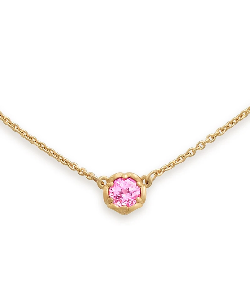 James Avery 14K Gold Cherished Birthstone Lab Created Pendant Necklace